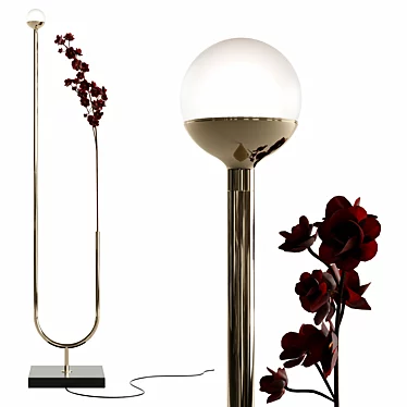 Elegant Julia Floor Lamp 3D model image 1 
