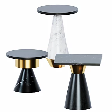 Modern Totem Table: Stylish & Functional 3D model image 1 