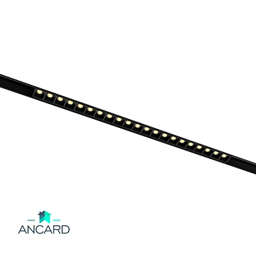 Magnetic Track Lamp: Brighten with Ancard 3D model image 1 