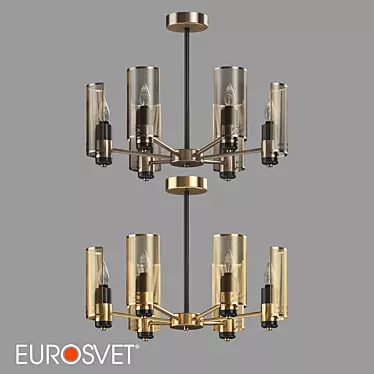 Eurosvet Grino Ceiling Chandelier 3D model image 1 