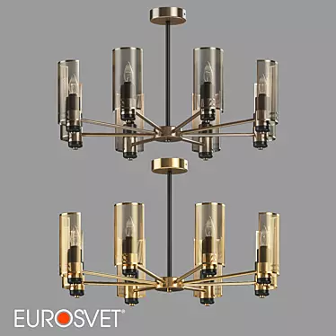 Eurosvet Grino Ceiling Chandelier WB70139/8 3D model image 1 