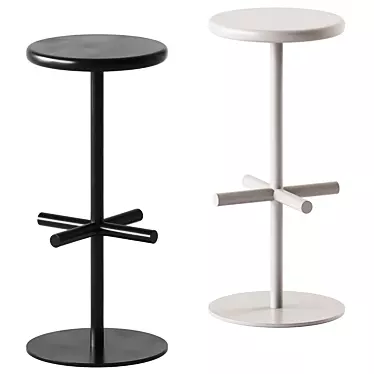 Elegant Oxo Bar Stool 3D model image 1 