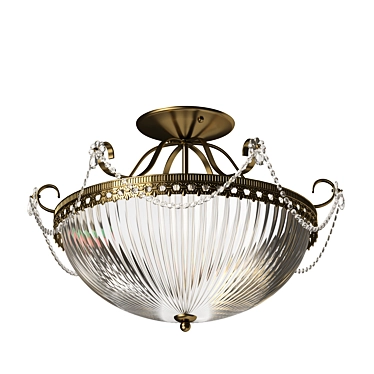 Selena Brass Lamp: Elegant Illumination Solution 3D model image 1 