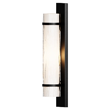 Elegant Wave Wall Sconce 3D model image 1 