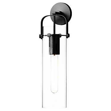 Modern Cylinder Wall Sconce 3D model image 1 