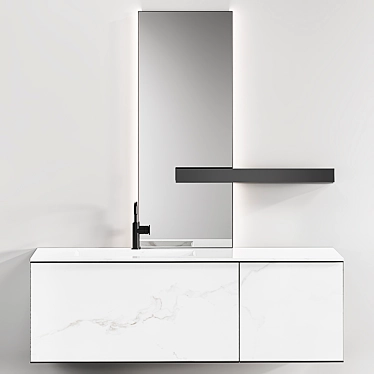 Edone Vanity Unit - Sleek and Spacious 3D model image 1 