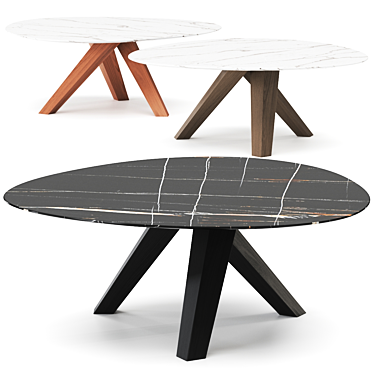 Trilope 1540: Sleek Modern Table 3D model image 1 