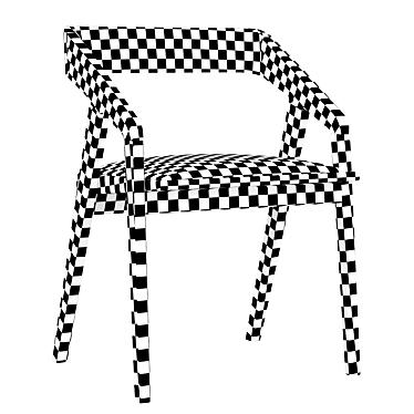 Katakana Chair: Sleek and Stylish Design 3D model image 1 