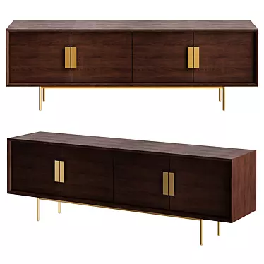 Elegant Kenton Sideboard - 2013 Vintage 3D model image 1 