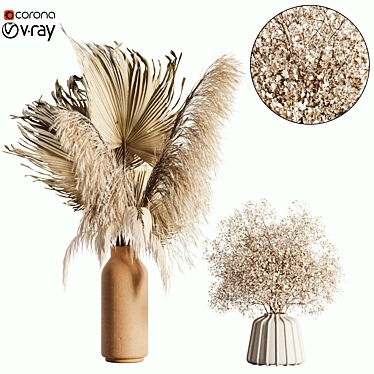 Pampas Set 04: High-Quality 3D Rendering for VRay and Corona. 3D model image 1 