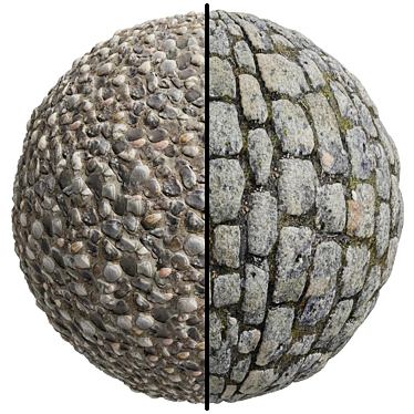 Cobblestone Master | 2-in-1 Texture Set | High Resolution | PBR 3D model image 1 