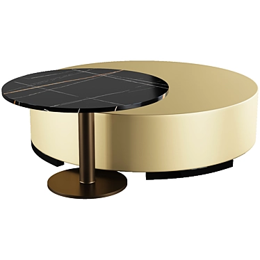 Sleek Round Coffee Table by Formitalia 3D model image 1 