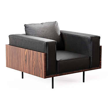 Elegant Minotti Brasilia Armchair: Luxury and Comfort 3D model image 1 