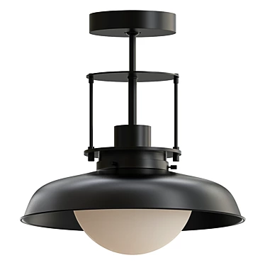 Ormandy 12" Semi-Flush Fixture 3D model image 1 