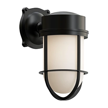 Industrial Cage Wall Sconce 3D model image 1 