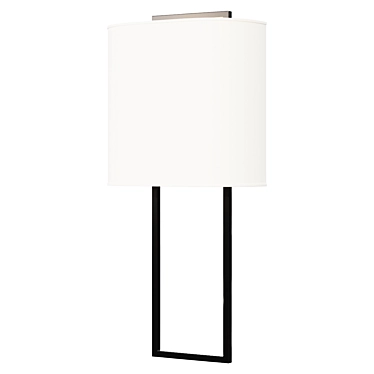 Modern Black Wall Sconce 3D model image 1 