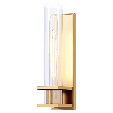 Cadence Sconce: Elegant Wall Lamp 3D model image 1 