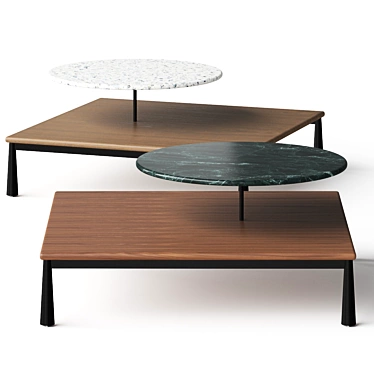 Sleek Cosmorelax Arc Coffee Table 3D model image 1 