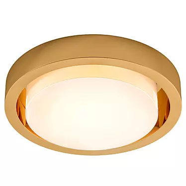 Elegant Gold Button Lamp 3D model image 1 