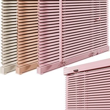 Adjustable Venetian Blinds 3D model image 1 