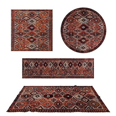 Luxury Collection: Versatile Rugs Set 3D model image 1 