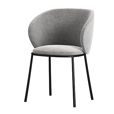 Elegant Mun Chair: Minimalist Design 3D model image 1 