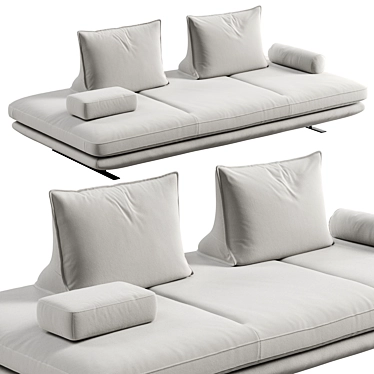 Ligne Roset Prado: Corona7+Vray Upholstery 3D model image 1 