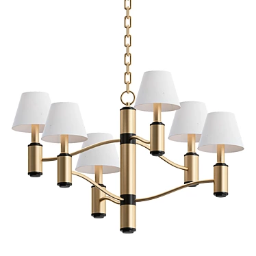 Elegant Hampton Chandelier 3D model image 1 