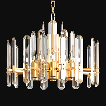 Elegant Bonnington Chandelier 3D model image 1 