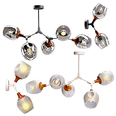 Sleek Ciotolla Ceiling Luminaires 3D model image 1 