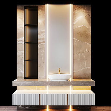 Luxury Bath Set: 32-Piece Collection 3D model image 1 