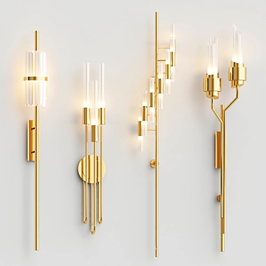 Luxxu Torch Wall Lamps: Reimagining Illumination 3D model image 1 