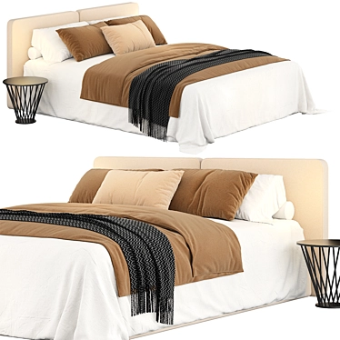 Luxury Bedding Collection 3D model image 1 