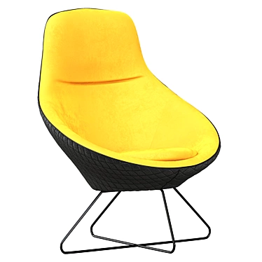 Contemporary Conic Lounge Chair 3D model image 1 