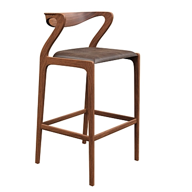 Duda Barstool 3D Model: Realistic and Optimized for V-Ray 3D model image 1 