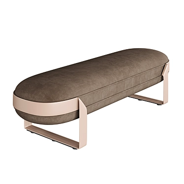 Carlo Colombo Leather Bench: Shirley 3D model image 1 