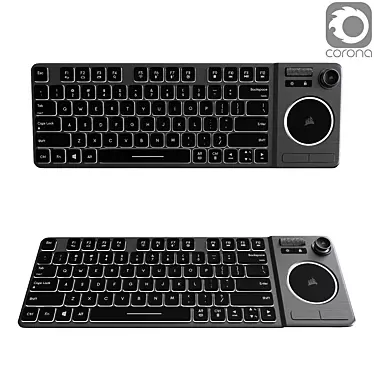 Corsair Wireless Keyboard & Gaming Mouse 3D model image 1 
