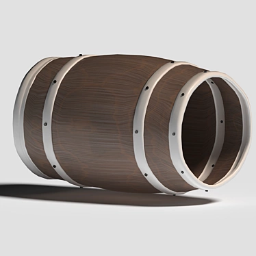 Polygons Barrel: Sleek & Stylish Storage Solution 3D model image 1 