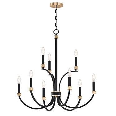 Maxim Charlton Black Chandelier 3D model image 1 