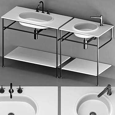 Rise by Kos: Elegant Washbasin Collection 3D model image 1 