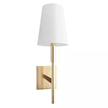 Classic Elegance: Beckham Fabric Wall Sconce 3D model image 1 