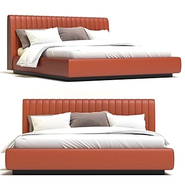 Elegant Laskasas Harry Bed 3D model image 1 