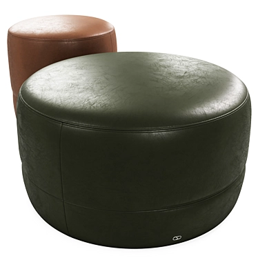 Luxury Leather Pouf: DS-760 3D model image 1 