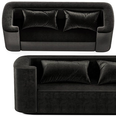 Modern Minimalist Verpan Sofa 3D model image 1 