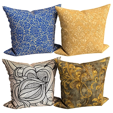 Elegant Decor Pillow 3D model image 1 