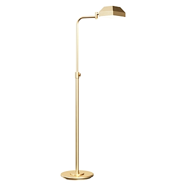 Elegant Vintage Pharmacy Floor Lamp 3D model image 1 