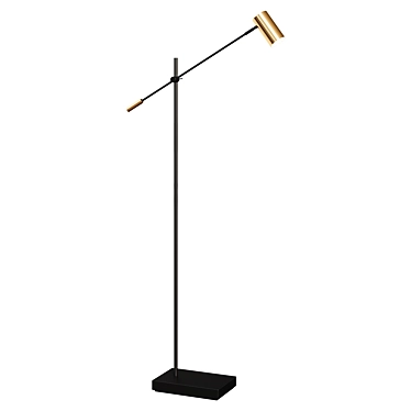 Sleek LED Floor Lamp 3D model image 1 