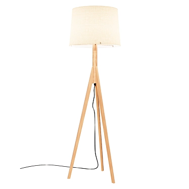 Sleek Tripod Floor Lamp 3D model image 1 