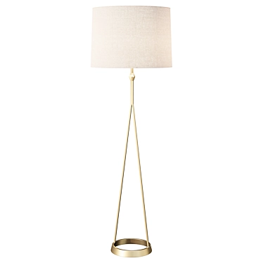 Modern A-Line Floor Lamp 3D model image 1 