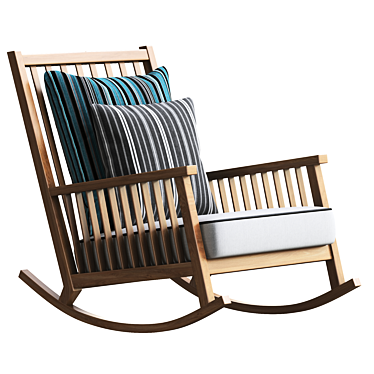 Modern Rocking Chair: Gervasoni InOut 3D model image 1 